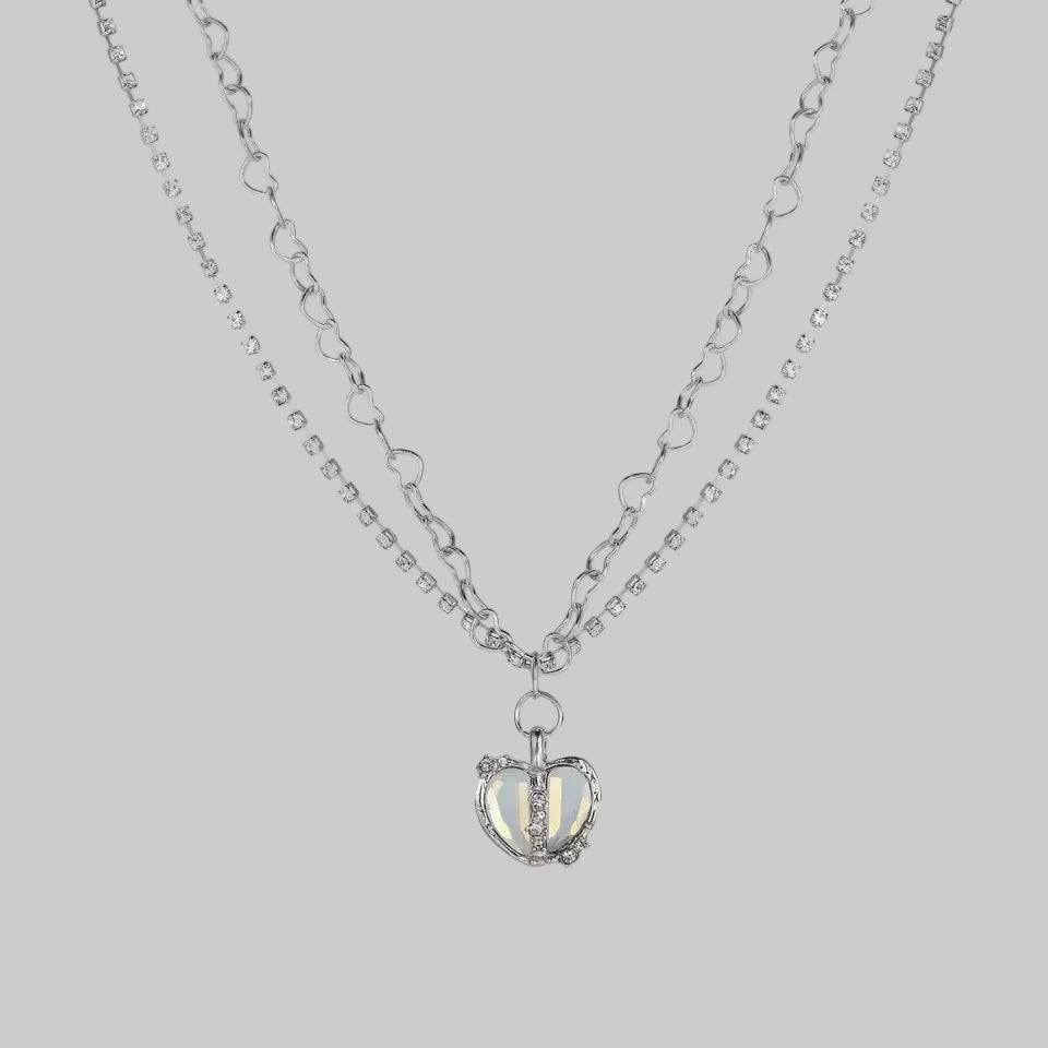 y2k heart necklace