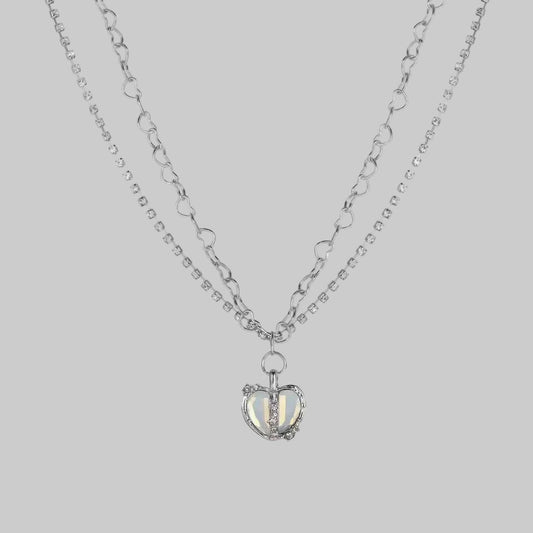 y2k heart necklace