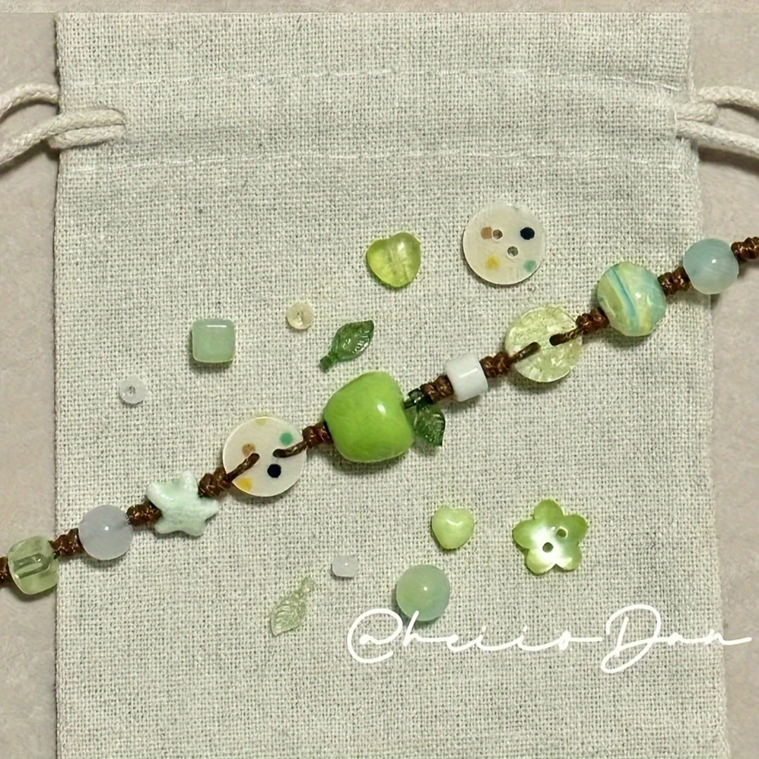 apple beaded bracelet