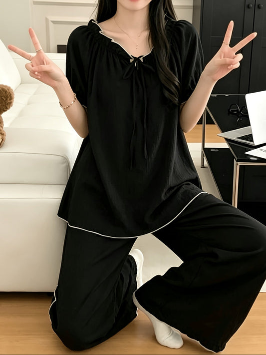 all black pj set