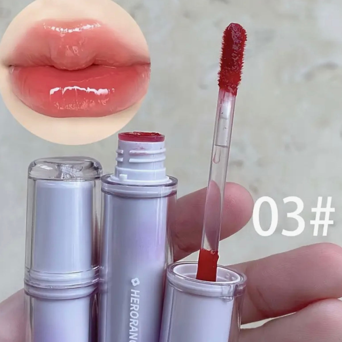 herorange lip glosses