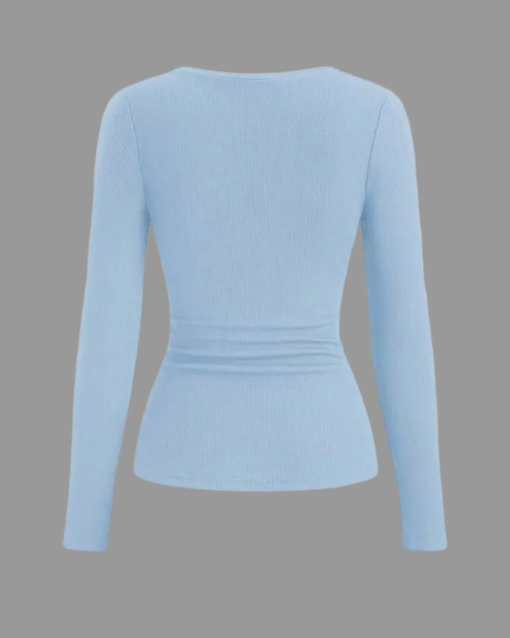 henley lace top