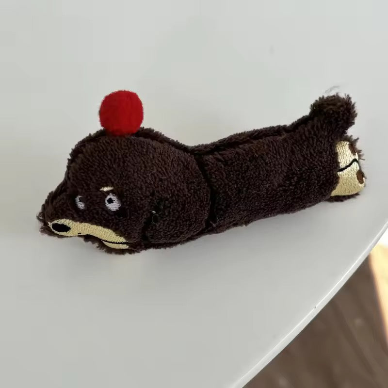 doggy plush hair pin