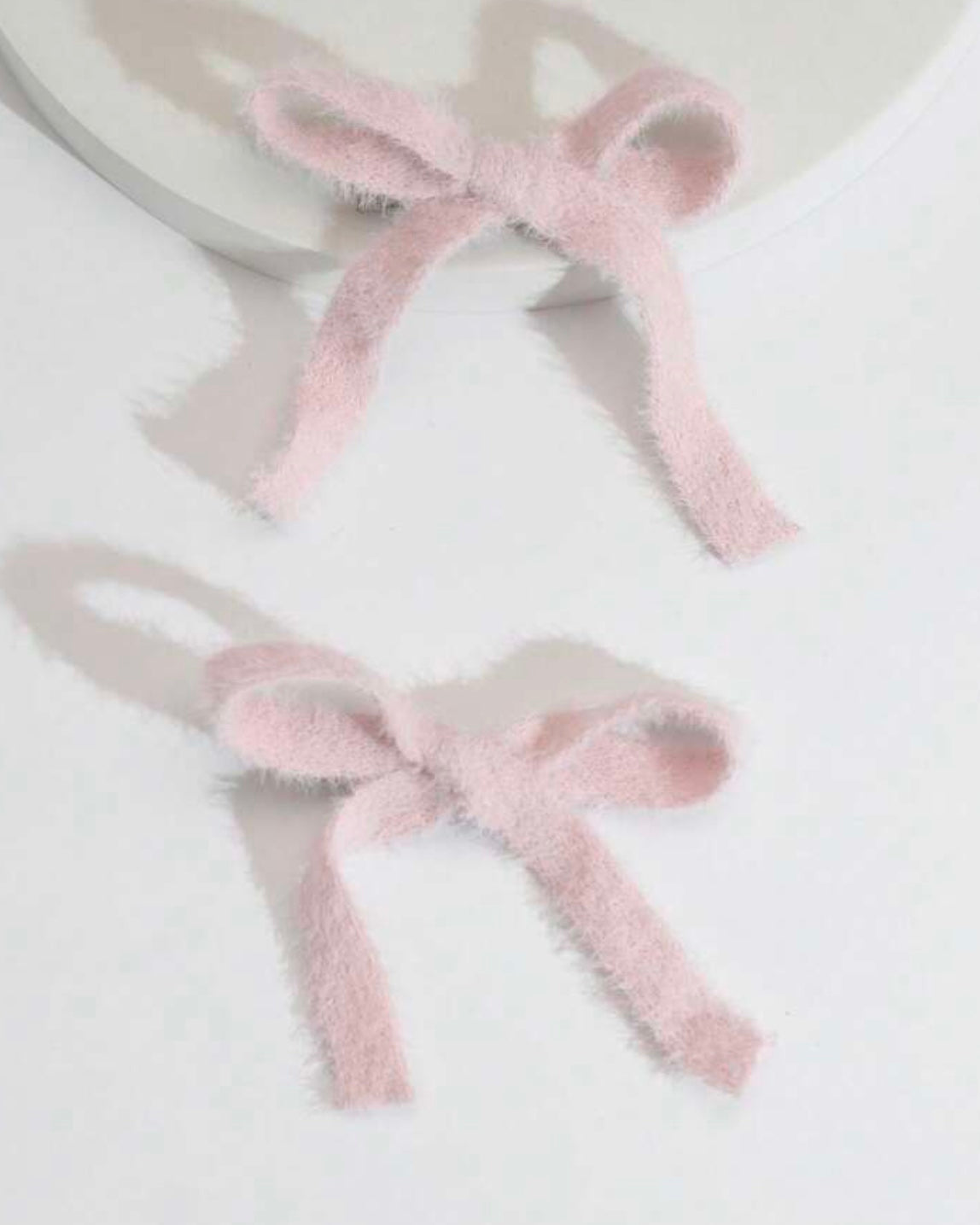 knit bow hair pins