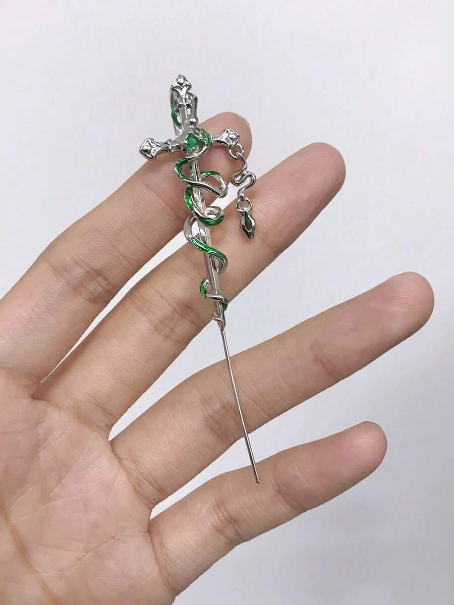 sword snake industrial ear cuff