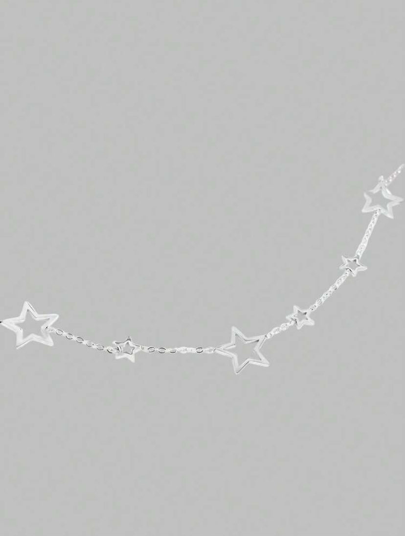 silver star decorative necklace
