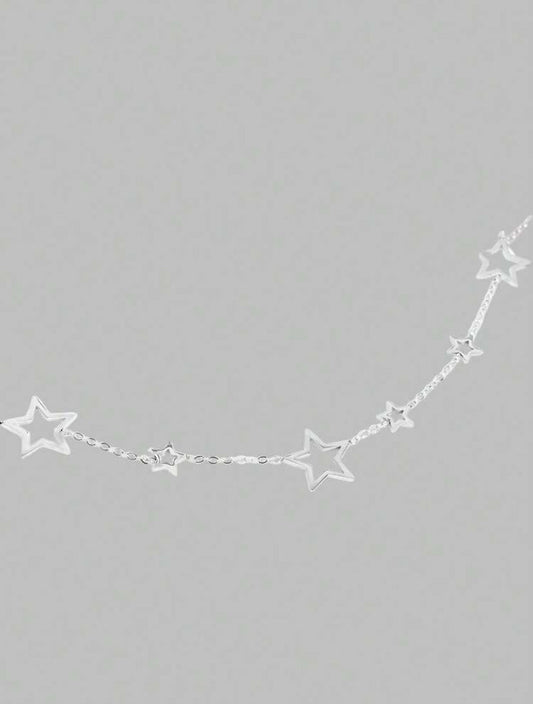 silver star decorative necklace