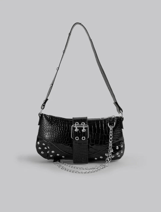 black studded bag
