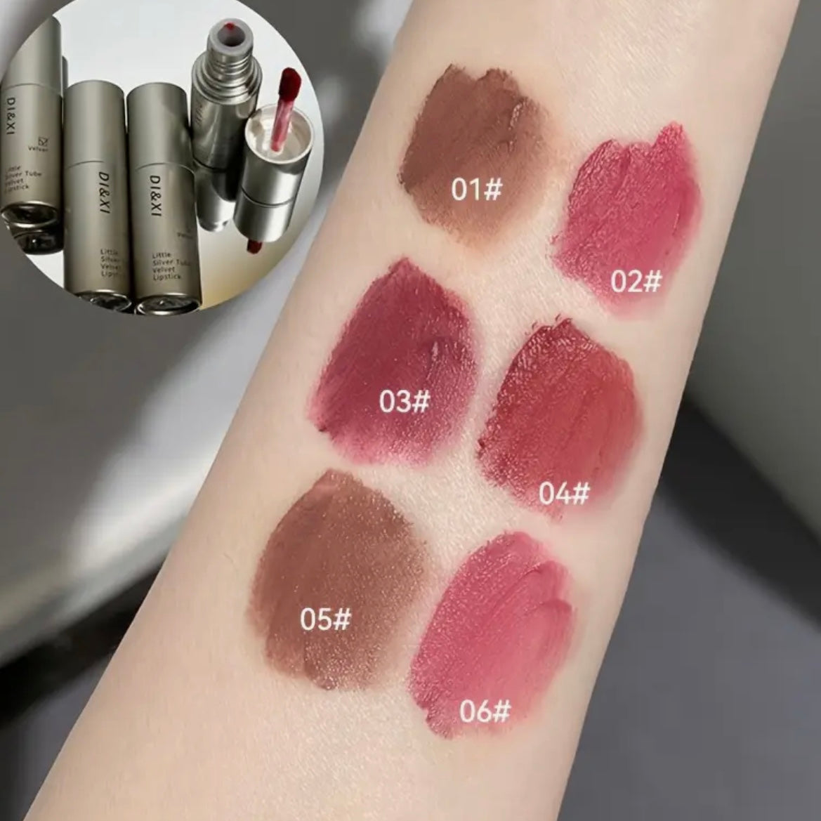 velvet textured matte lip glaze