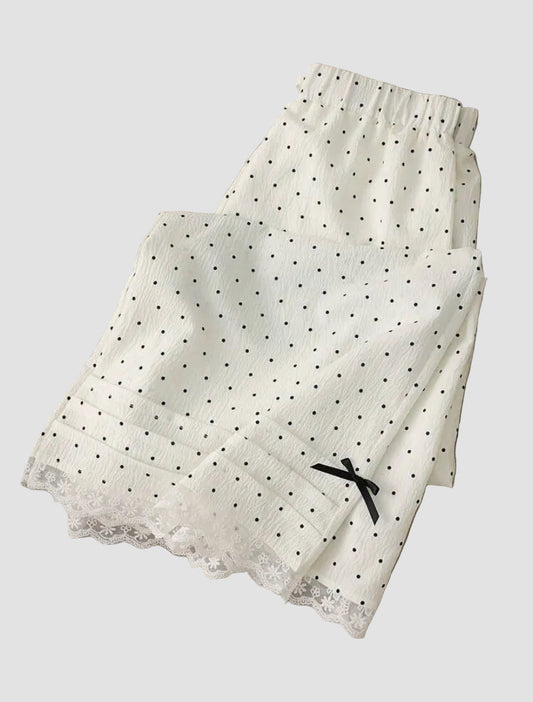 polka dot while pj