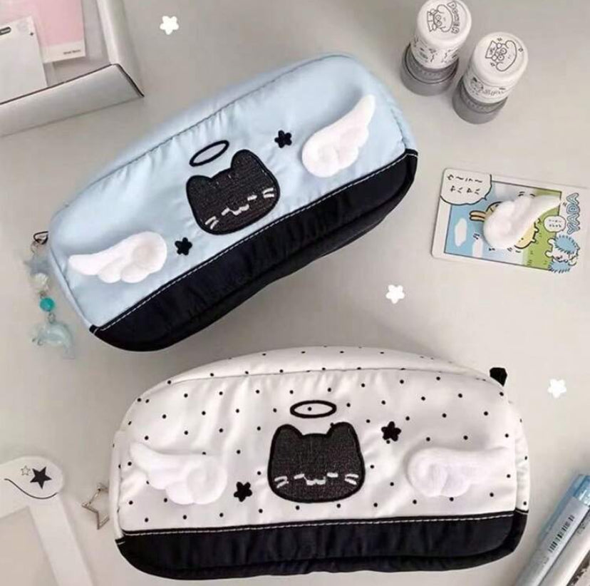 polka dot pencil case