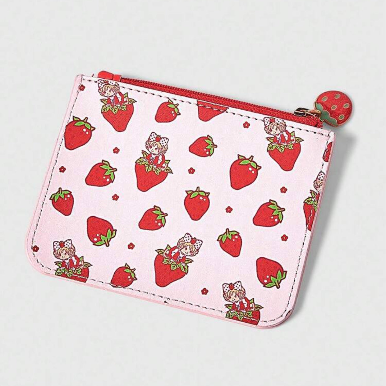 strawberry wallet | card holder