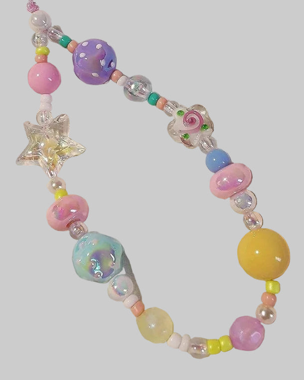 candy beaded phone charm