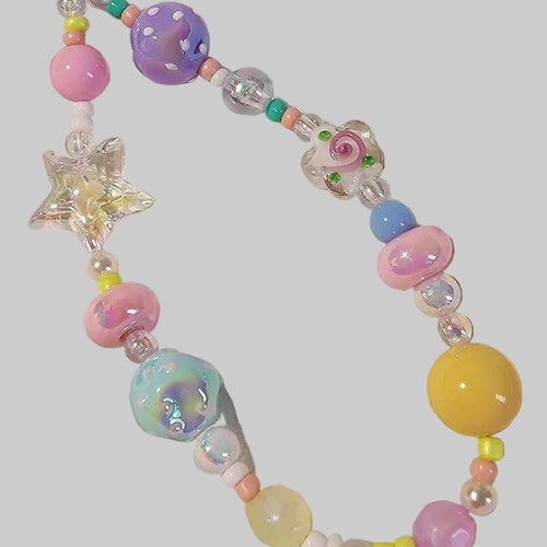 candy beaded phone charm