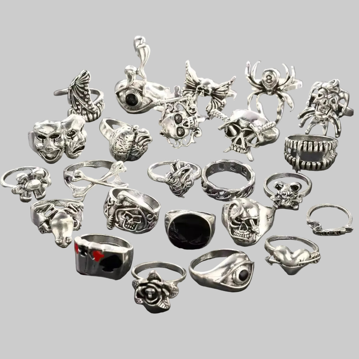 gothic ring set (20)