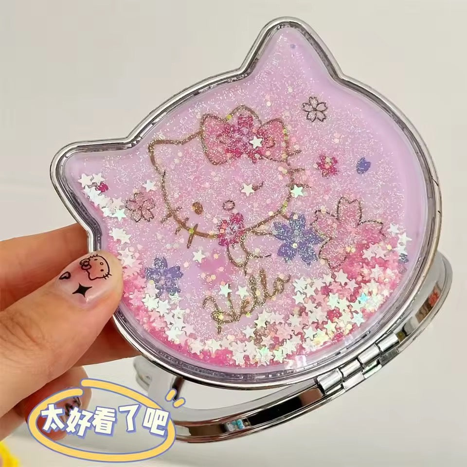 hello kitty sparkling hand mirror