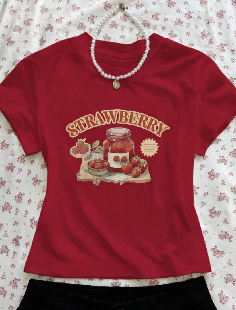 strawberry red top