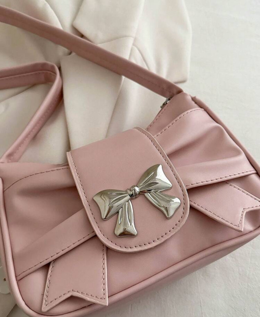 bow knot pink bag