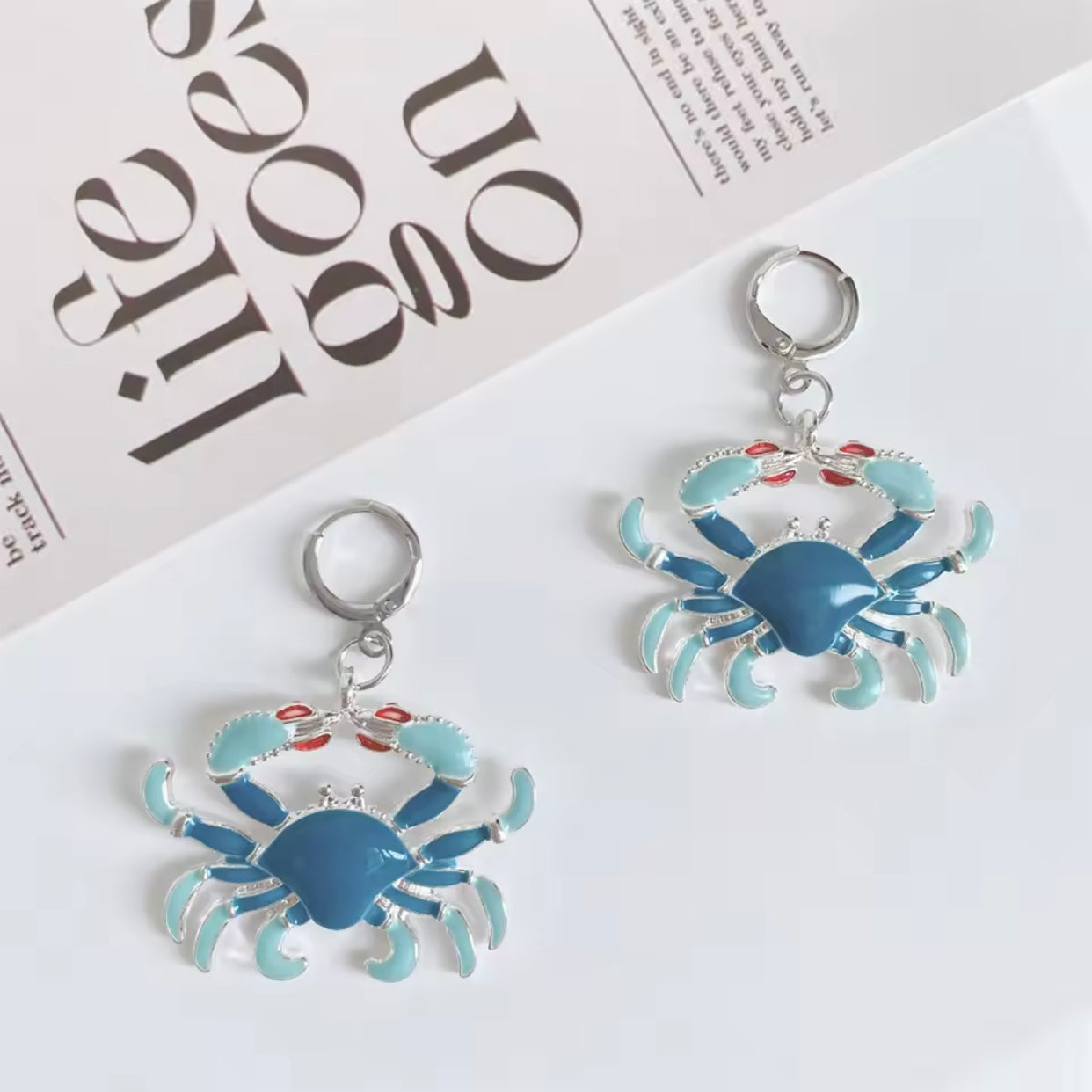 crab earrings