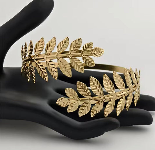 gold leaf arm cuff