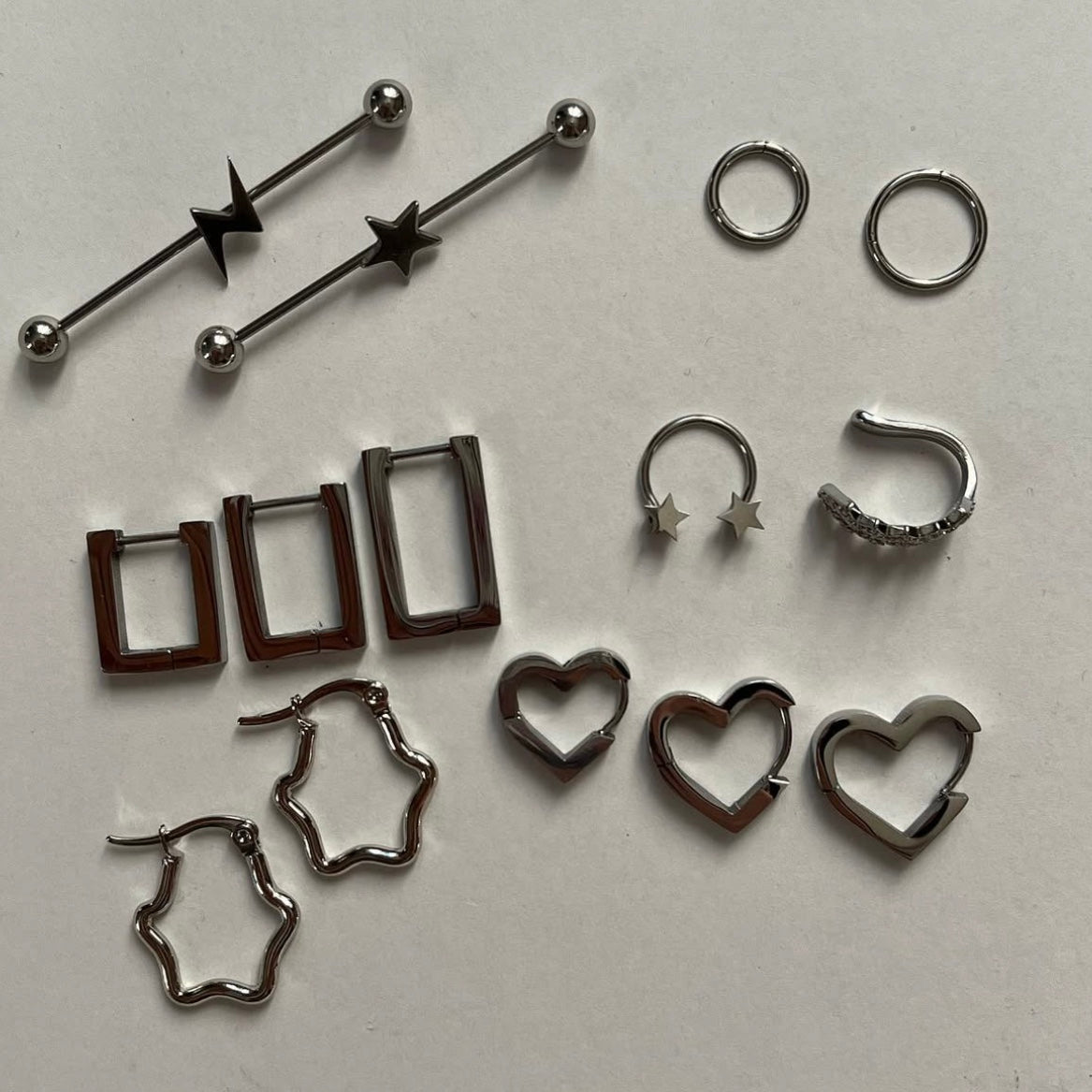 earrings | hoops | nose pin (stainless steel)