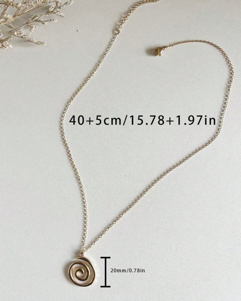 swirl necklace