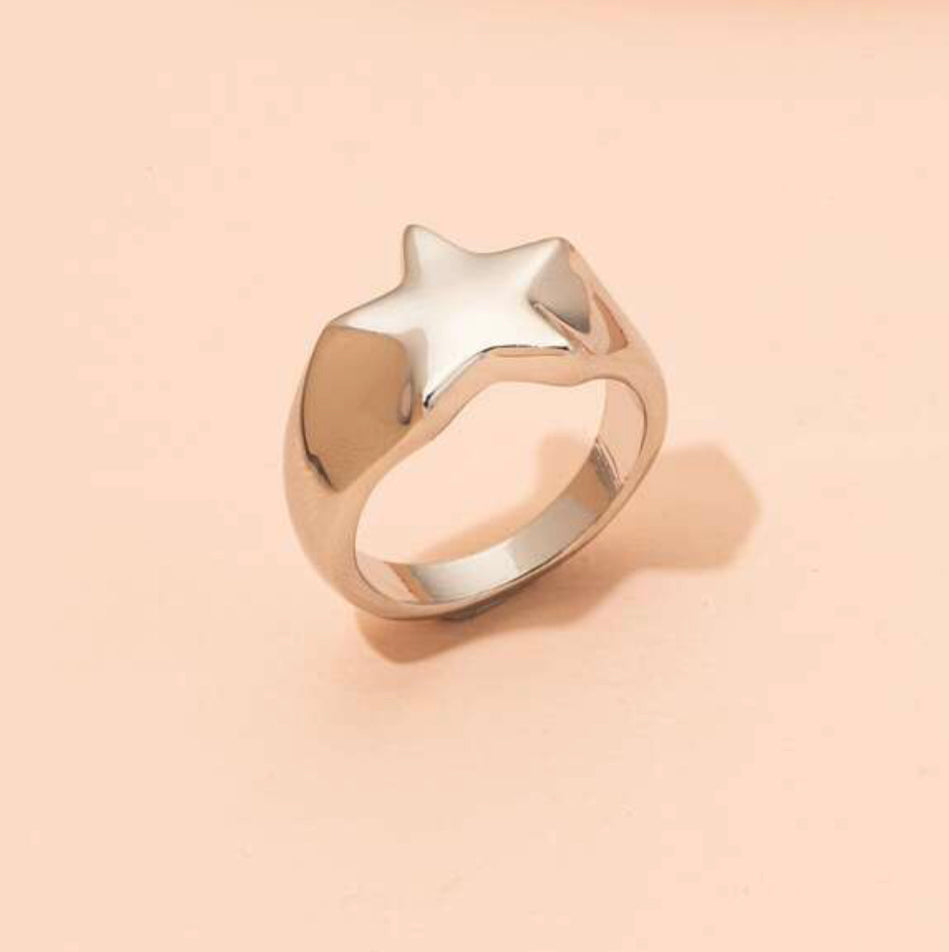 silver star rings