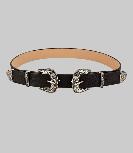 double buckle belt