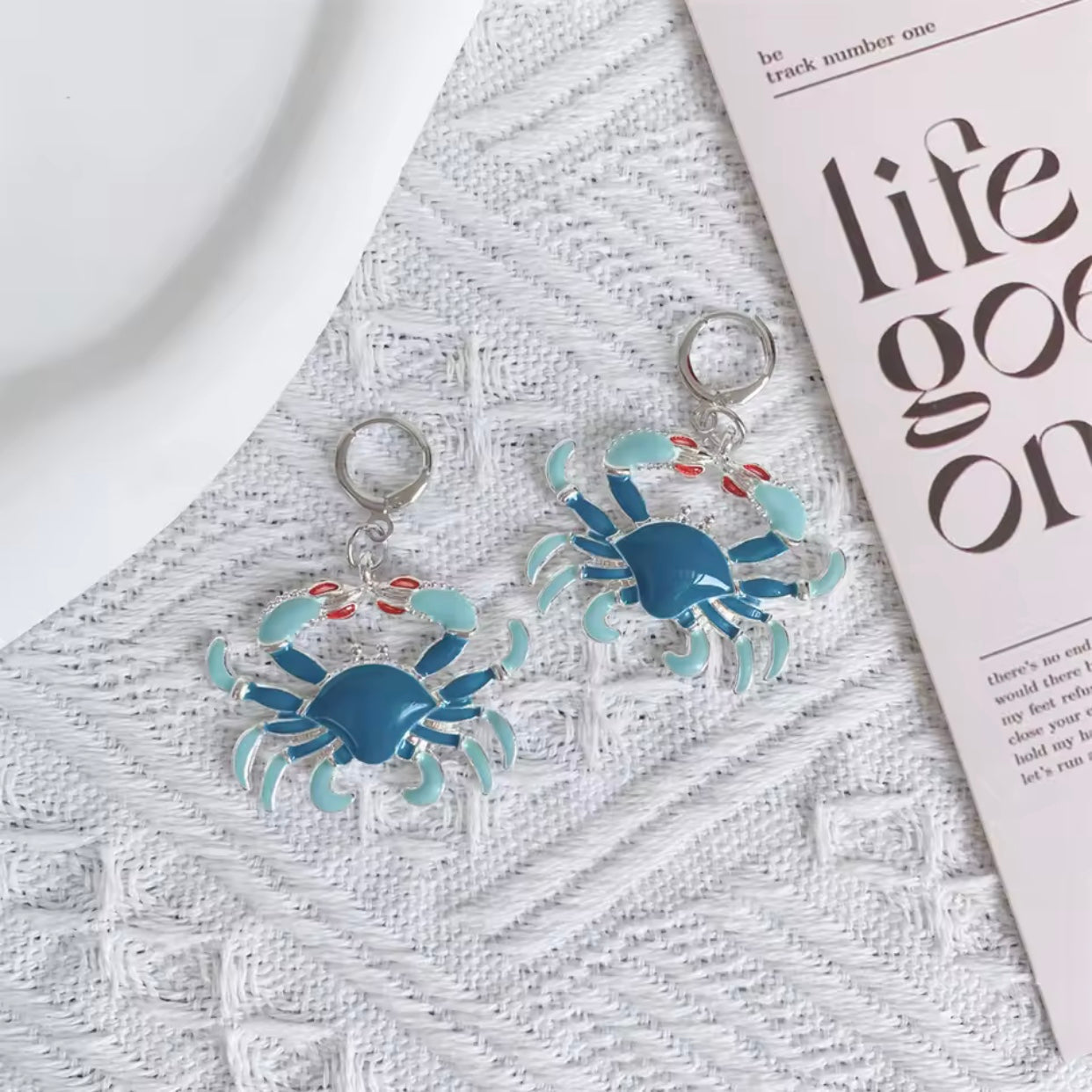 crab earrings