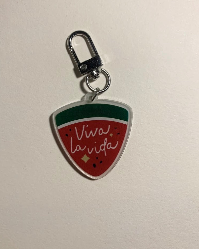 twinkling watermelon acrylic keychains