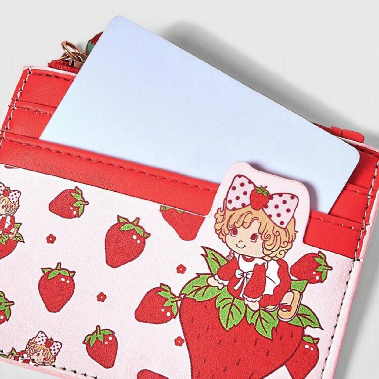 strawberry wallet | card holder