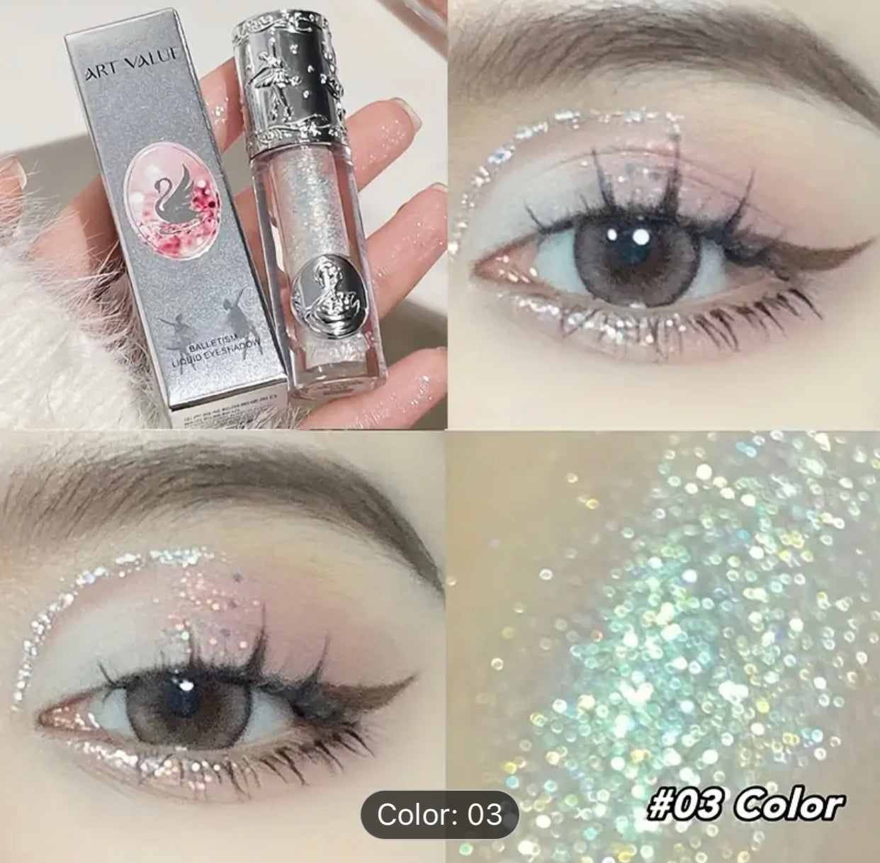 liquid eye shadow glitter | fine shimmer