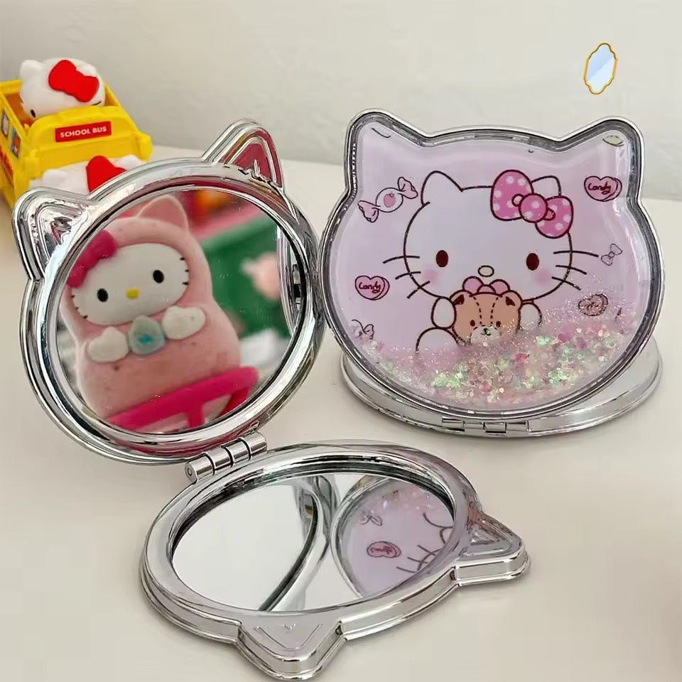 hello kitty sparkling hand mirror