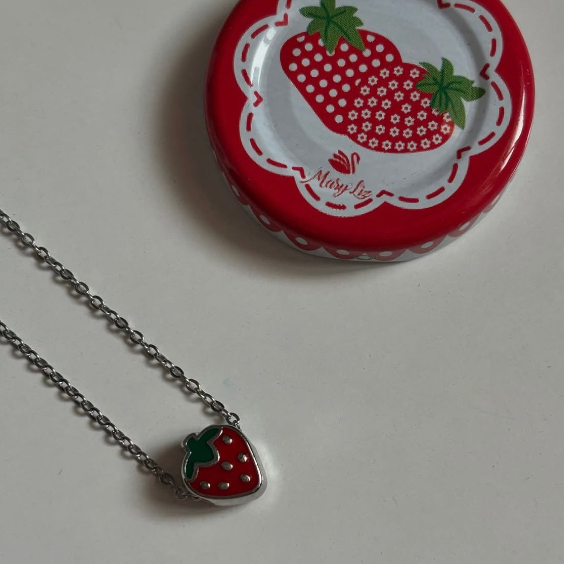 strawberry necklace