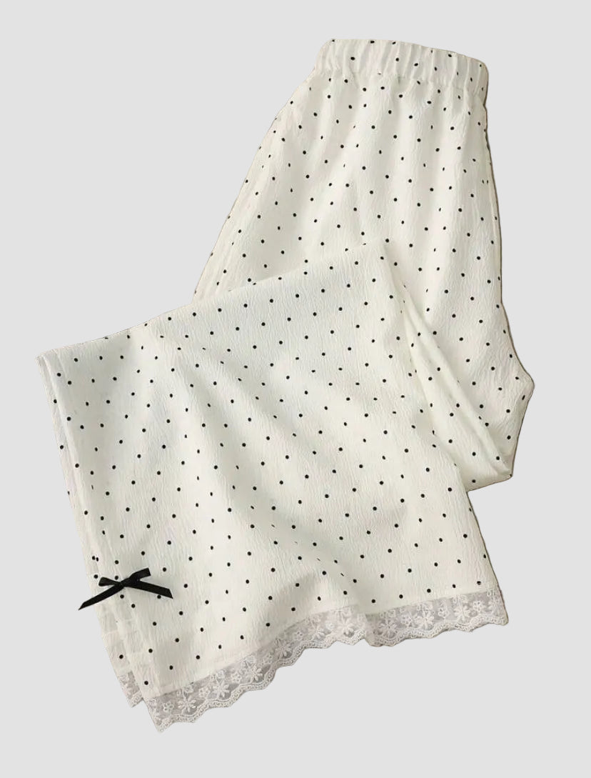 polka dot while pj