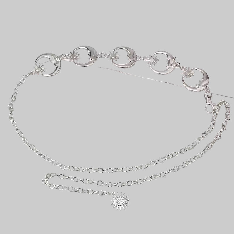 crecent moon waist chain