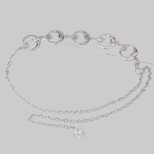 crecent moon waist chain