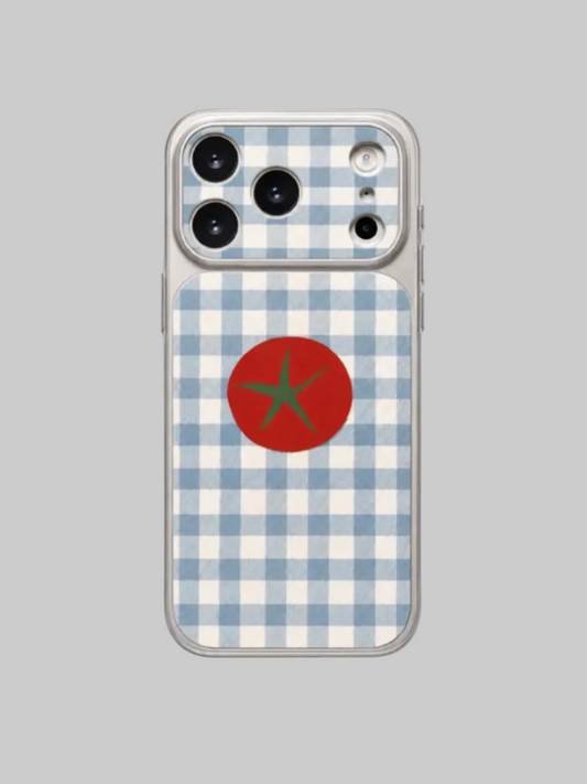plaid tomato case