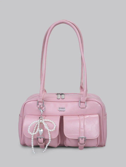 Pastel Pink multi-pocket bag