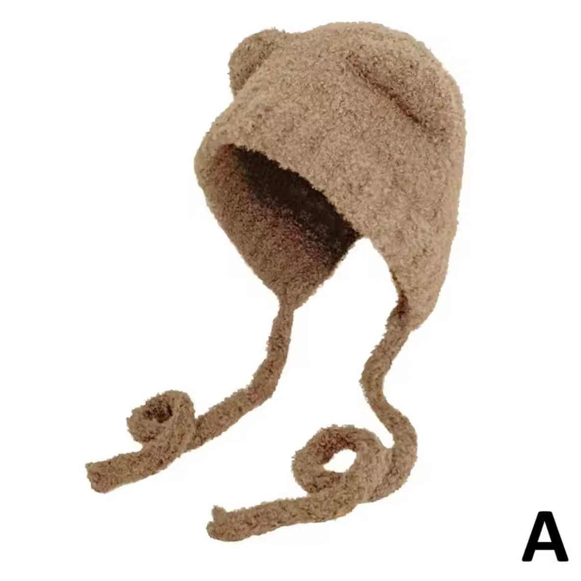 plush cat ear beanie