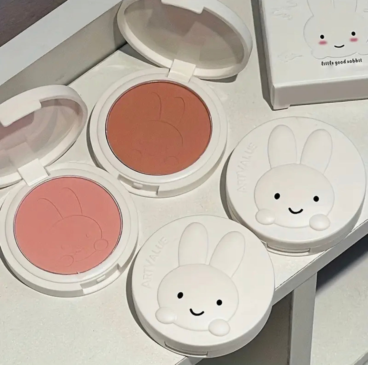 low saturation blushes 🐰
