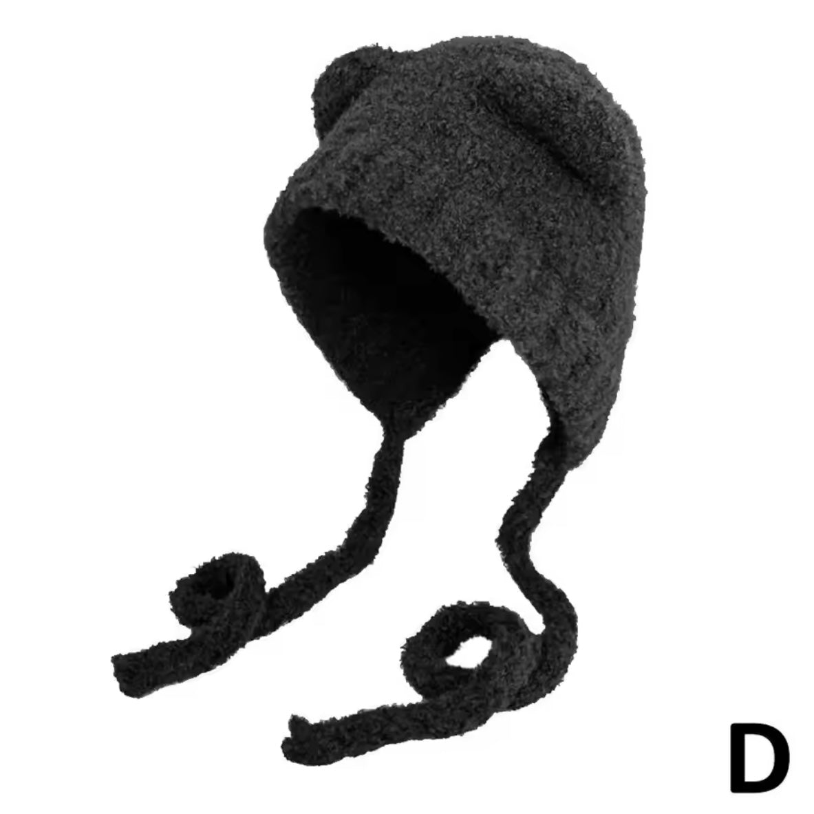 plush cat ear beanie