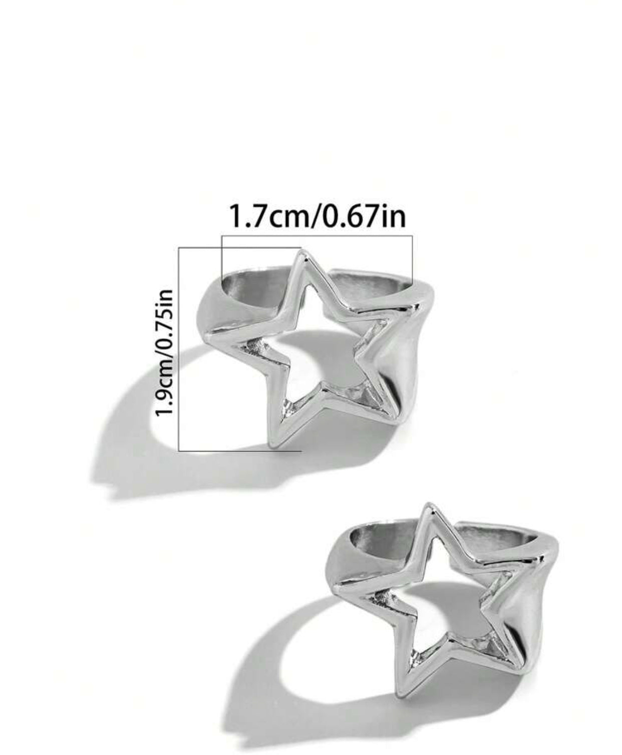 silver star rings