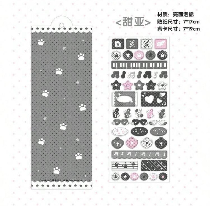 puffy stickers