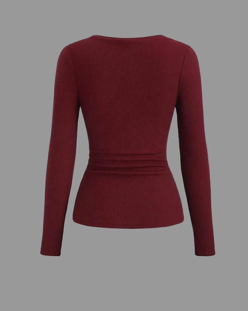 henley lace top