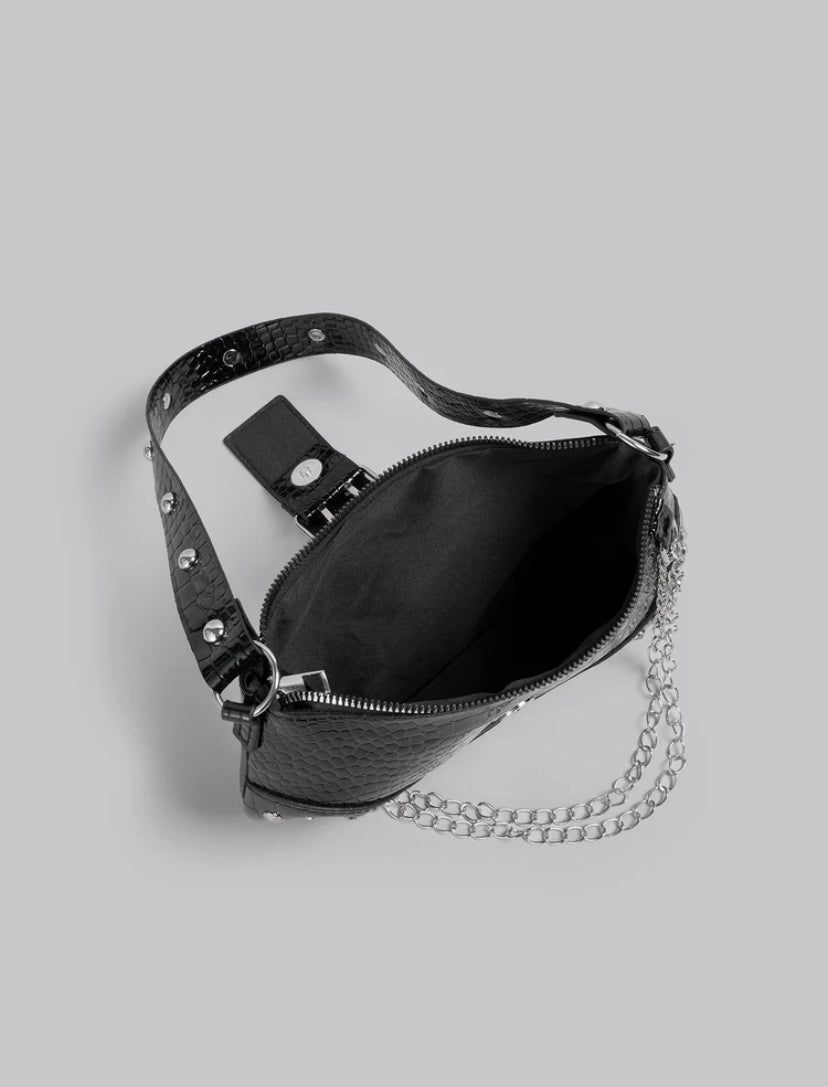 black studded bag