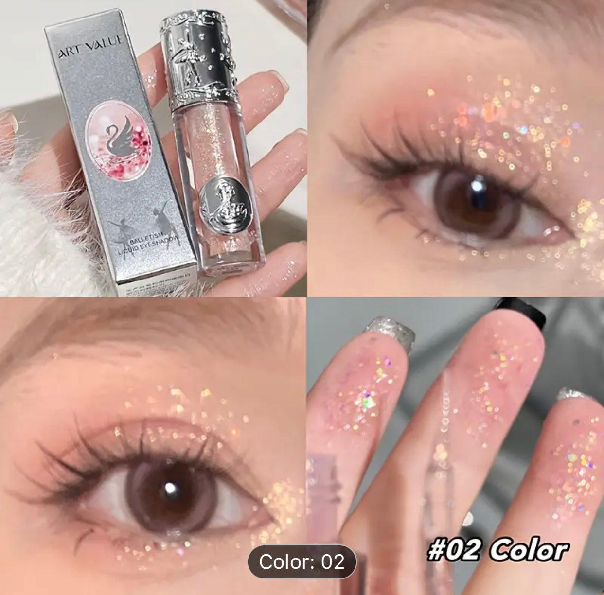 liquid eye shadow glitter | fine shimmer