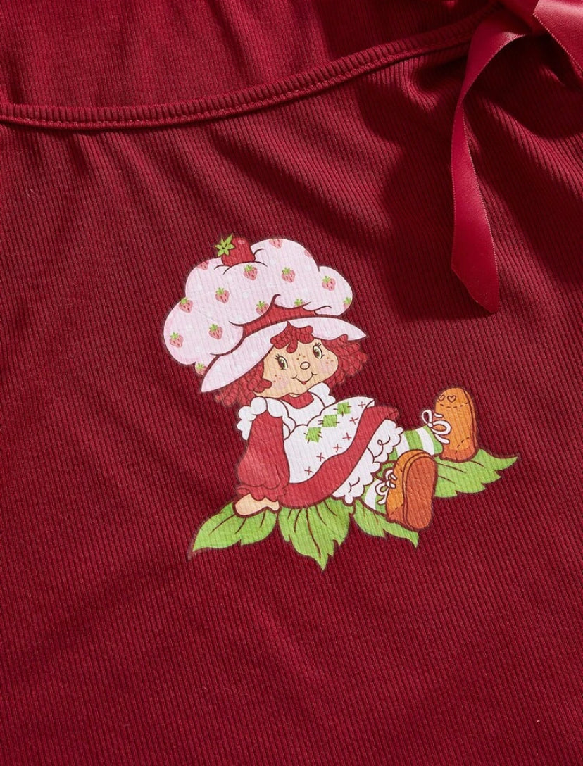the strawberry shortcake ribbon tank top