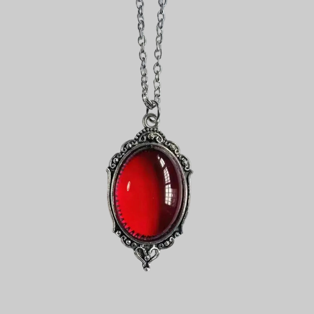 gothic red/ black pendant