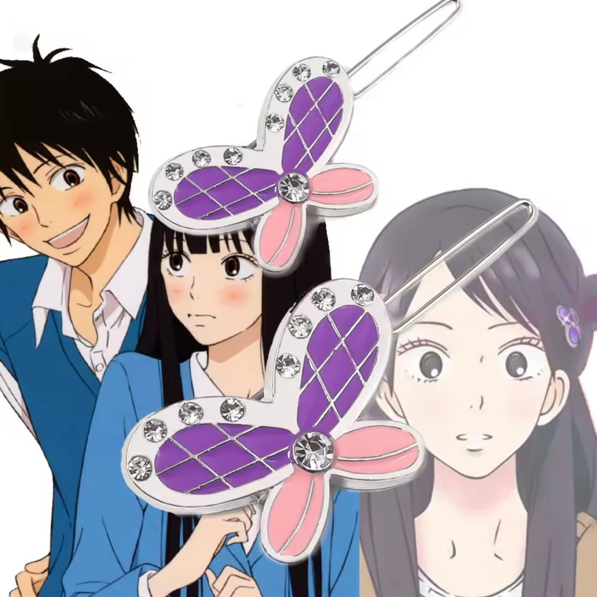 butterfly hair pin (sawako anime)